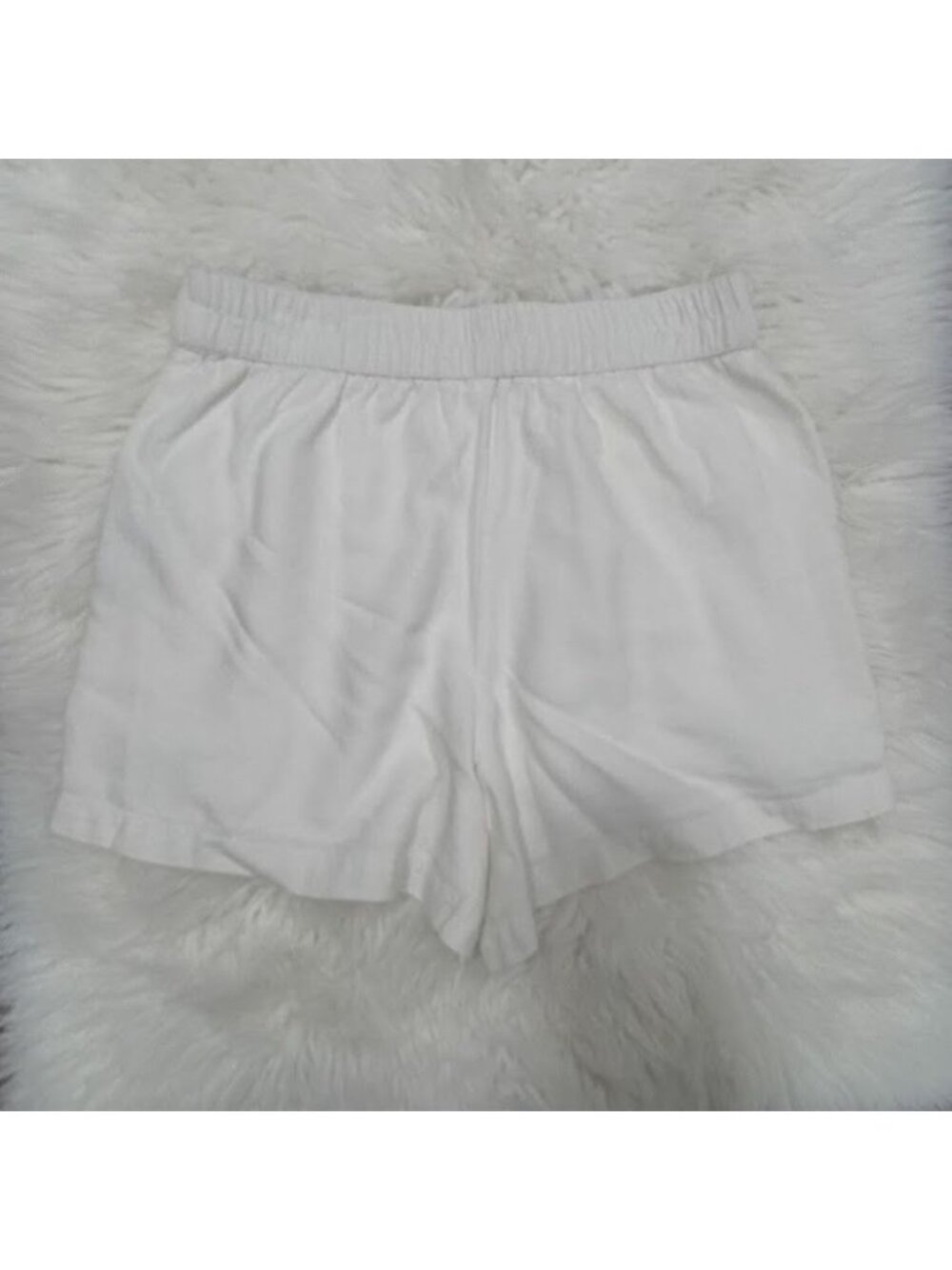 Abercrombie & Fitch White Linen Womens Casual Shorts Size Small - Picture 5 of 11